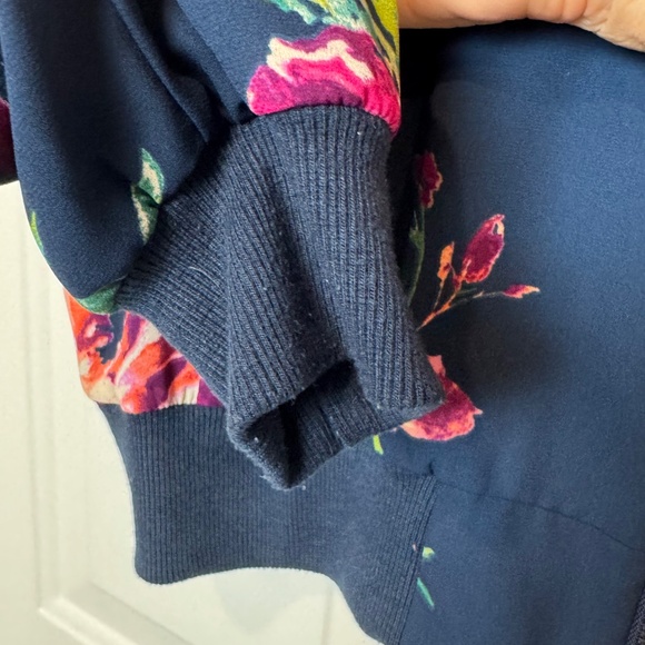 Everly Floral Bomber Jacket, EUC, Lined, Size Medium - Picture 7 of 8